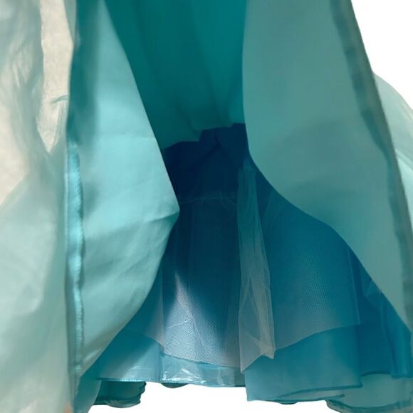 The Rain Kids Formal Dress Girls Size 4 Two Tone Lace Top Tulle Skirt Outfit - Picture 5 of 9